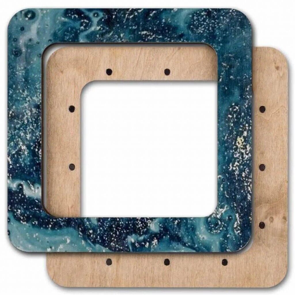 Wooden embroidery frame on magnets Magnetic embroidery frame 10x10cm 4"x4"