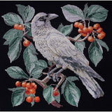 Counted Cross Stitch Kit White Crow DIY Unprinted canvas