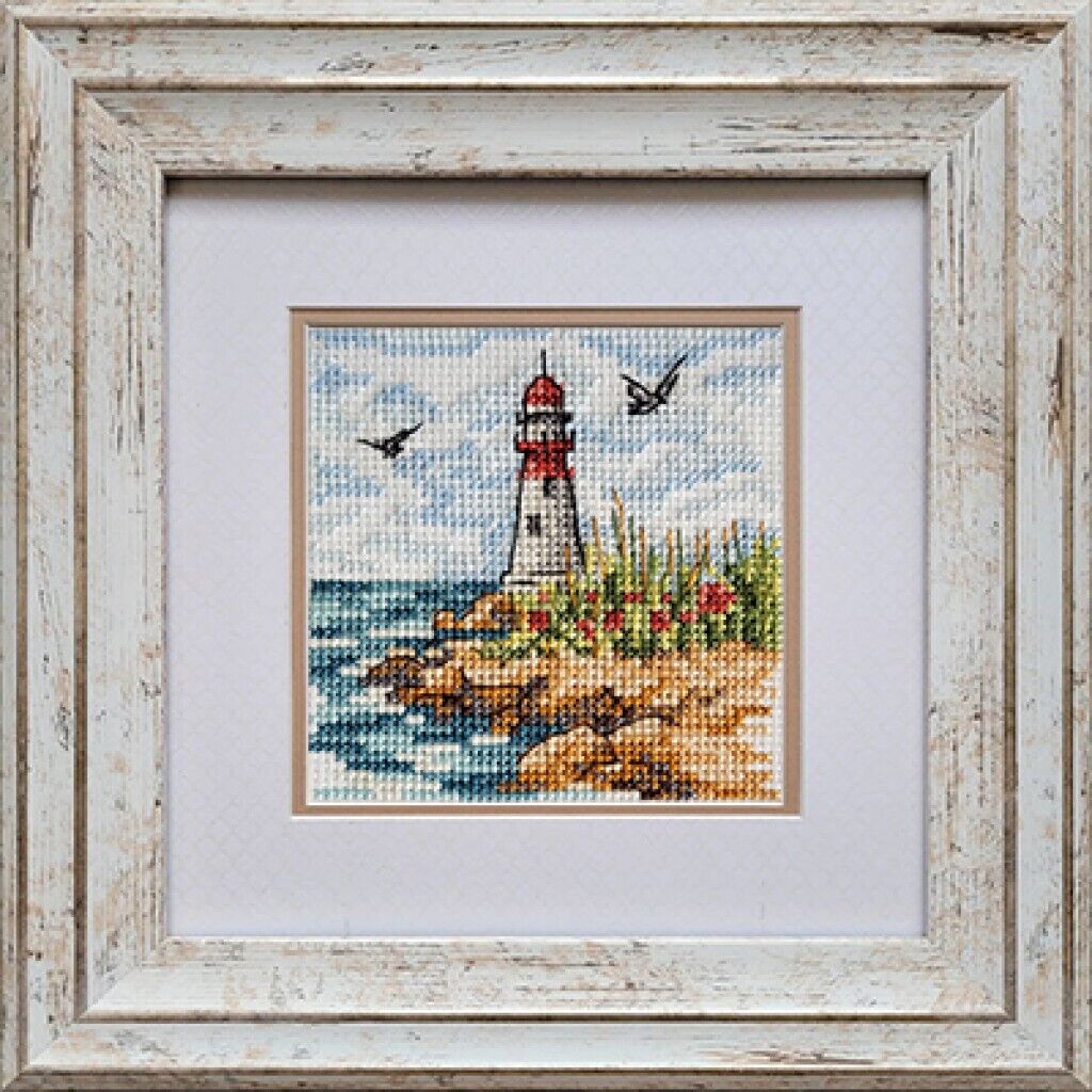 Counted Cross Stitch Kit Lighthouse DIY Unprinted canvas