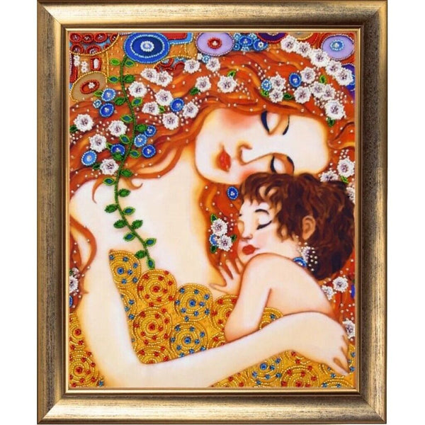 Bead Embroidery Kit Mother and child Klimt DIY Bead needlepoint Beadwork