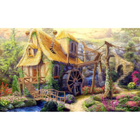 Bead Embroidery Kit Fairytale house DIY Beaded needlepoint Beaded stitching 