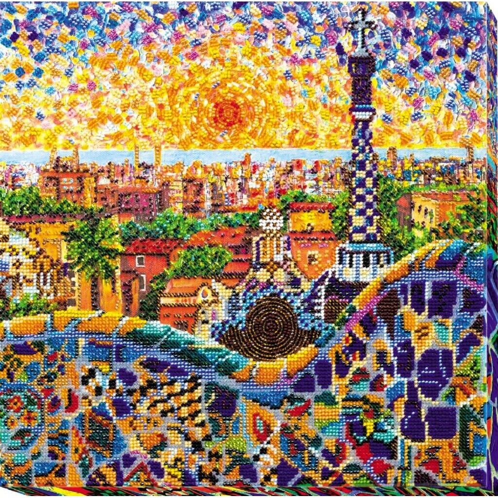 Bead Embroidery Kit Park Guell Beaded stitching Bead needlepoint Beadwork DIY