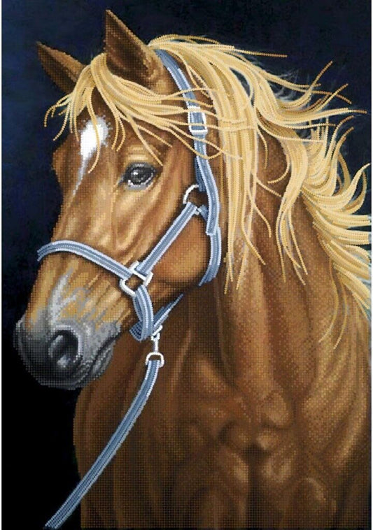 Bead Embroidery Kit Horse DIY Bead needlepoint Bead stitching Beadwork 