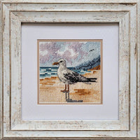 Counted Cross Stitch Kit Seagull DIY Unprinted canvas