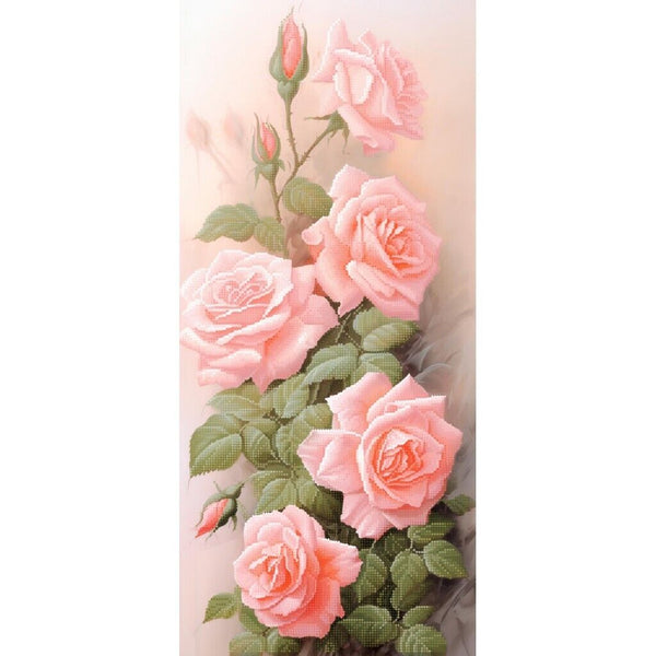 Bead Embroidery Kit Roses Flowers Bead needlepoint Beaded stitching DIY