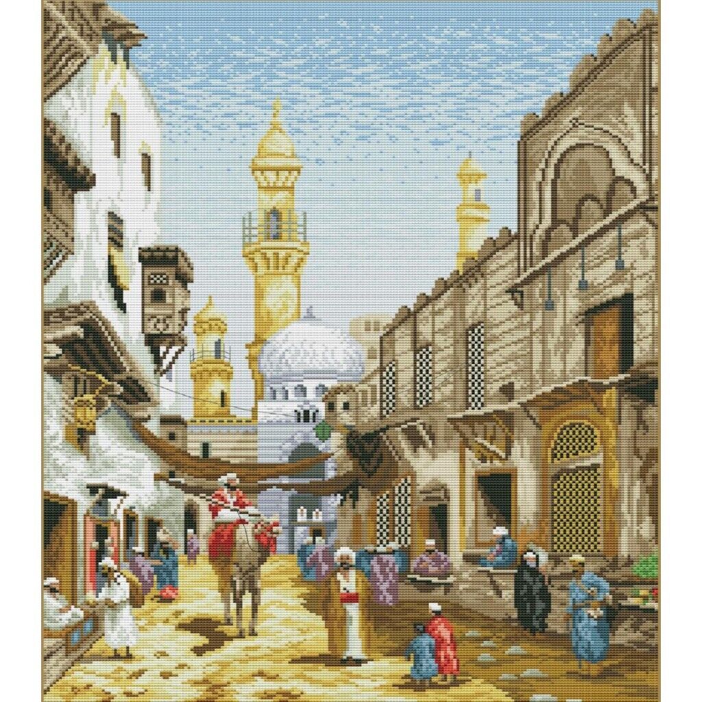 Counted Cross Stitch Kit Mysterious East DIY Unprinted canvas