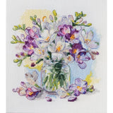 Counted Cross Stitch Kit First flowers DIY Unprinted canvas