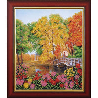 Bead Embroidery Kit Autumn Bead needlepoint Bead stitching Beadwork DIY