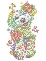 Bead Embroidery Kit Dog DIY Bead needlepoint Bead stitching Beadwork