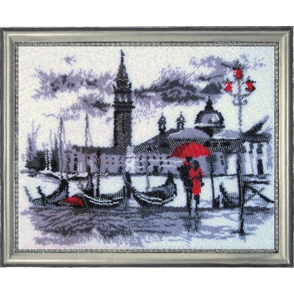 Bead Embroidery Kit Venice DIY Bead needlepoint Bead stitching Beadwork