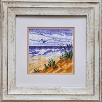 Counted Cross Stitch Kit On the beach DIY Unprinted canvas