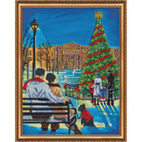 Bead Embroidery Kit Christmas Bead stitching Needlepoint DIY