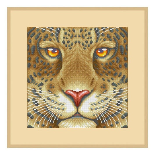 Bead Embroidery Kit Leopard Bead needlepoint Beadwork Bead stitching