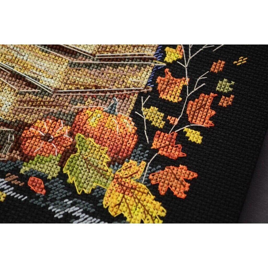 Counted Cross Stitch Kit Magic pages Halloween DIY Unprinted canvas