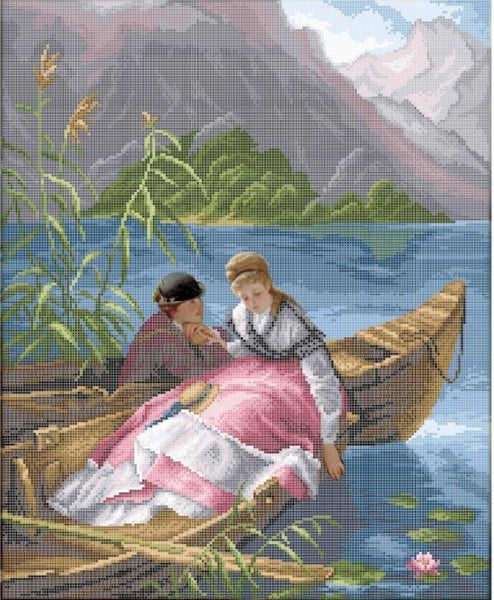 Full Bead Embroidery Kit Date Rendezvous DIY Bead needlepoint Bead stitching