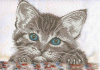 Bead Embroidery Kit Cat DIY Beaded needlepoint Beaded stitching