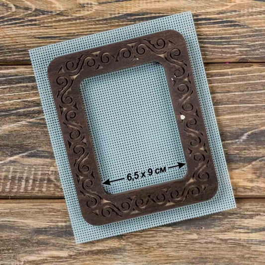 Wooden embroidery frame on magnets Magnetic embroidery frame 10.5x13cm 4.2"x5.2"