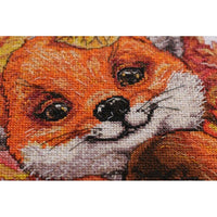 Counted Cross Stitch Kit Fox DIY Unprinted canvas