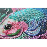 Bead Embroidery Kit Bright fish DIY Beadwork Beading Needlepoint kit