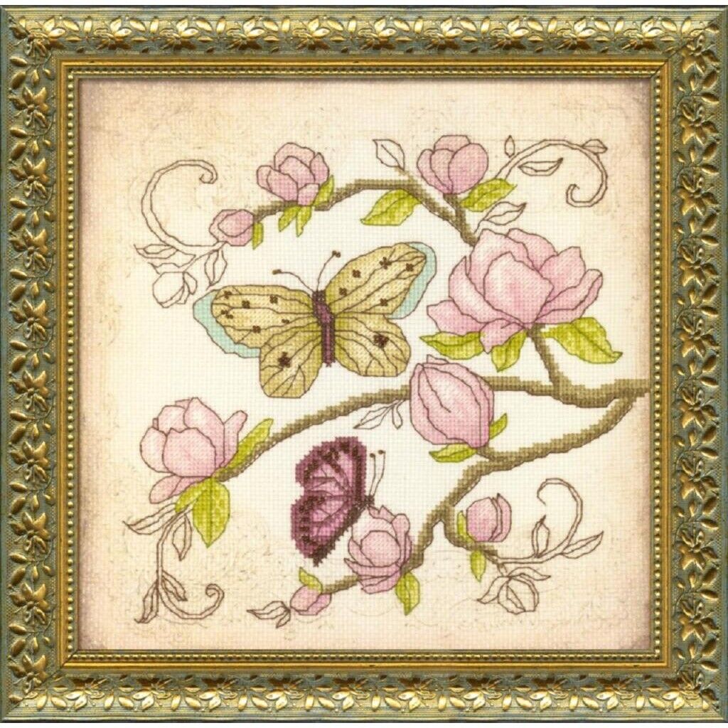 Counted Cross Stitch Kit Waiting for spring DIY Unprinted canvas