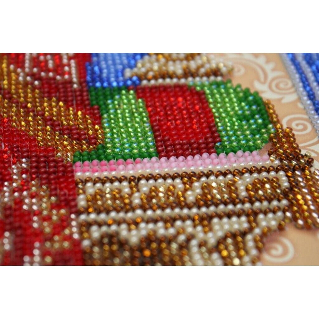 Bead Embroidery Kit Icon Virgin Mary Mother of God Beaded stitching DIY