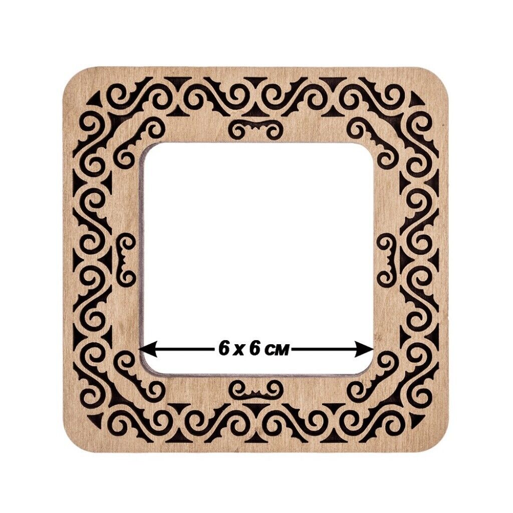 Wooden embroidery frame on magnets Magnetic embroidery frame 10x10cm 4"x4"
