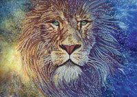 Bead Embroidery Kit Lion DIY Beaded needlepoint Beaded stitching