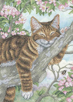 Bead Embroidery Kit Cat DIY Beaded needlepoint Beaded stitching