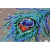 Bead Embroidery Kit A royal look Beaded stitching Bead needlepoint Beadwork DIY