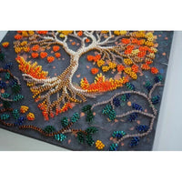 Bead Embroidery Kit Tree of Happiness Bead stitching Bead needlepoint DIY