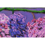 Bead Embroidery Kit Wisteria Flowers Beaded stitching Bead needlepoint DIY