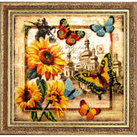 Bead Embroidery Kit Greetings from Ukraine DIY Bead needlepoint Beadwork