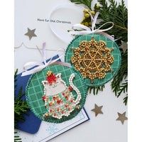 Bead Embroidery Kit Cat XMas Christmas tree toy kit DIY Beading embroidery