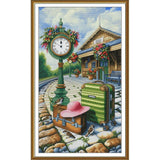 Counted Cross Stitch Kit Traveling DIY Unprinted canvas