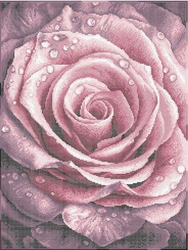 Bead Embroidery Kit Rose Flowers DIY Bead needlepoint Bead stitching