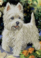 Bead Embroidery Kit Dog DIY Beaded needlepoint Beaded stitching