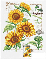 Bead Embroidery Kit Sunflowers DIY Bead needlepoint Bead stitching