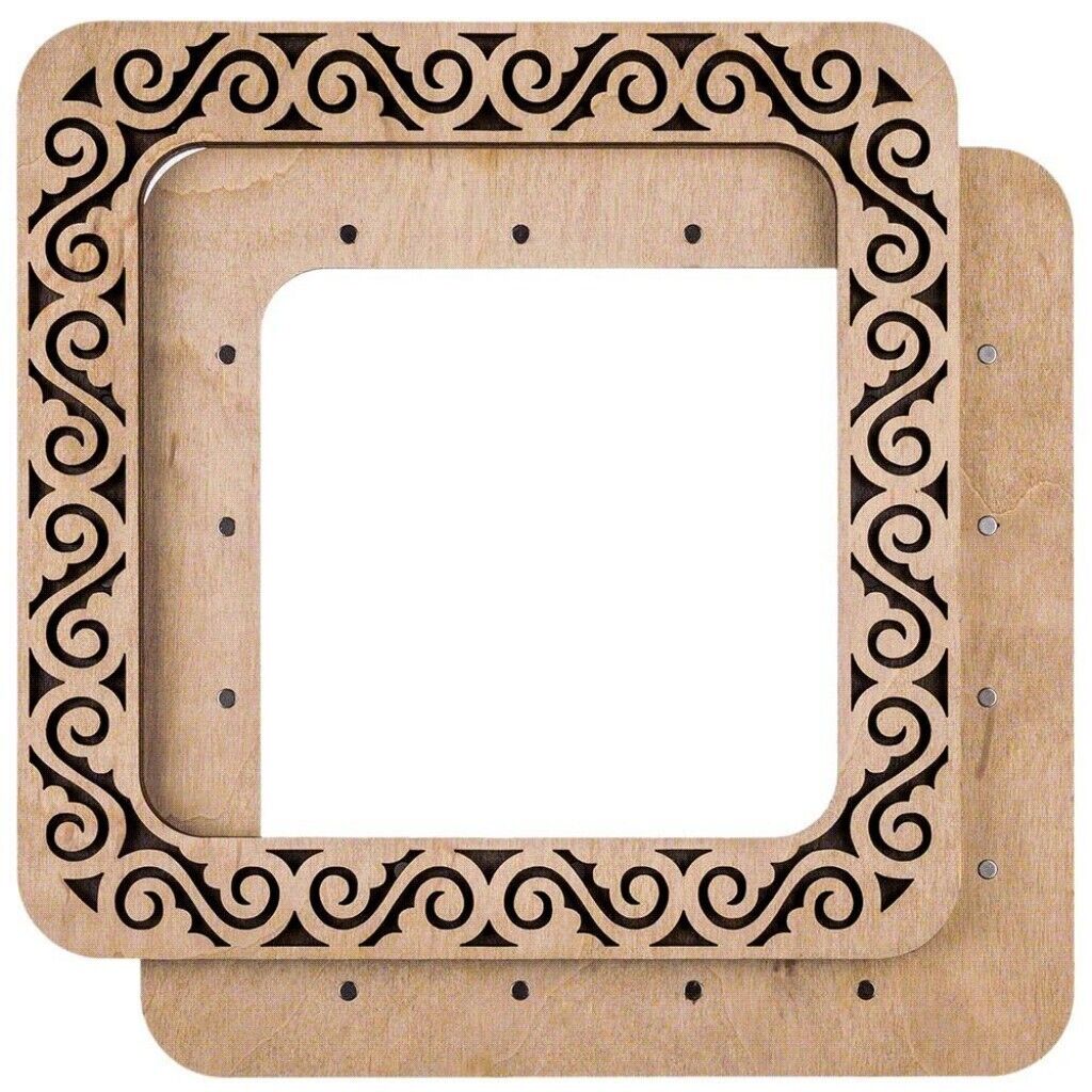 Wooden embroidery frame on magnets Magnetic embroidery frame 19x19cm 7.6"x7.6"