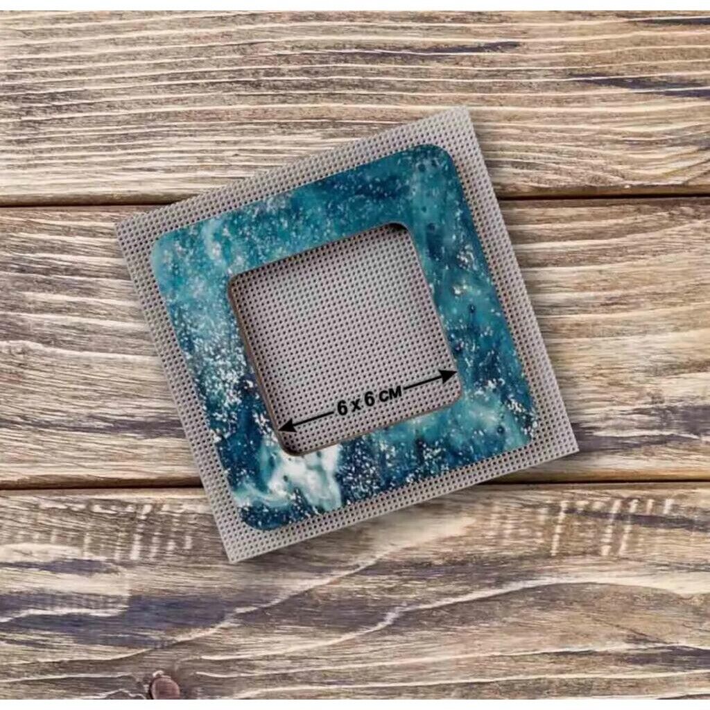 Wooden embroidery frame on magnets Magnetic embroidery frame 6x6cm 2.4"x2.4"