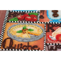 Bead Embroidery Kit Gourmet Beaded stitching Beadwork Bead needlepoint DIY