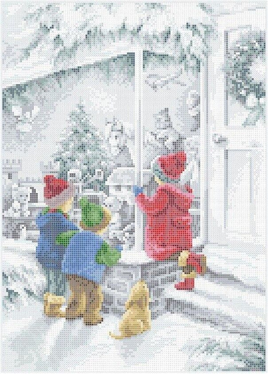 Full Bead Embroidery Kit Christmas Childhood dreams DIY Bead needlepoint