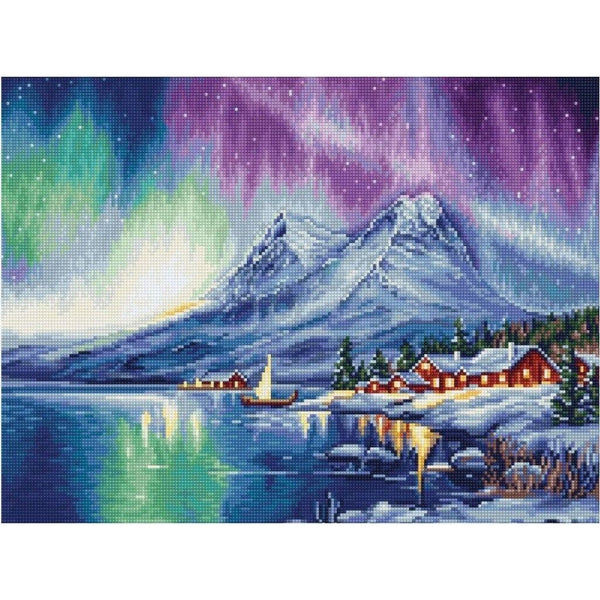 Gobelin kit Tapestry embroidery Kit Northern Lights Luca-S DIY Unprinted canvas