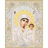 Bead Embroidery Kit Icon Mother of God Beaded stitching Beadwork DIY