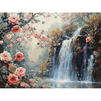 Gobelin kit Tapestry embroidery Kit Crystal Waterfall DIY Unprinted canvas