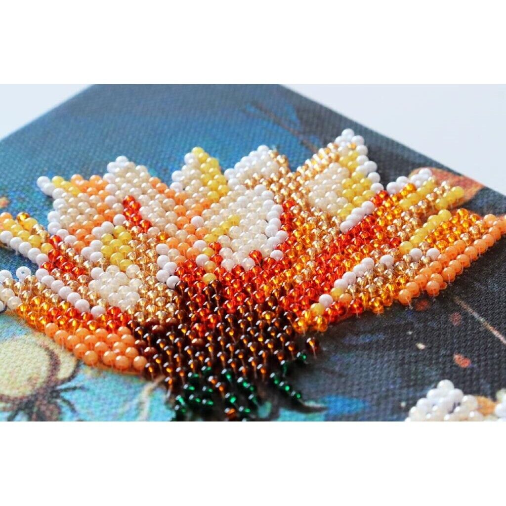 Bead Embroidery Kit Sunflowers Beaded stitching Beadwork DIY