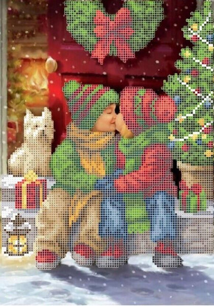 Bead Embroidery Kit First kiss DIY Bead needlepoint Bead stitching