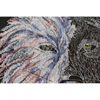 Counted Cross Stitch Kit Wolf DIY Unprinted canvas