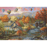 Gobelin kit Tapestry embroidery Kit Autumn Creek Mil Luca-S DIY Unprinted canvas