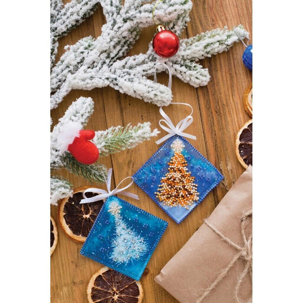 Bead Embroidery Kit Tree XMas Christmas tree toy kit DIY Beading embroidery