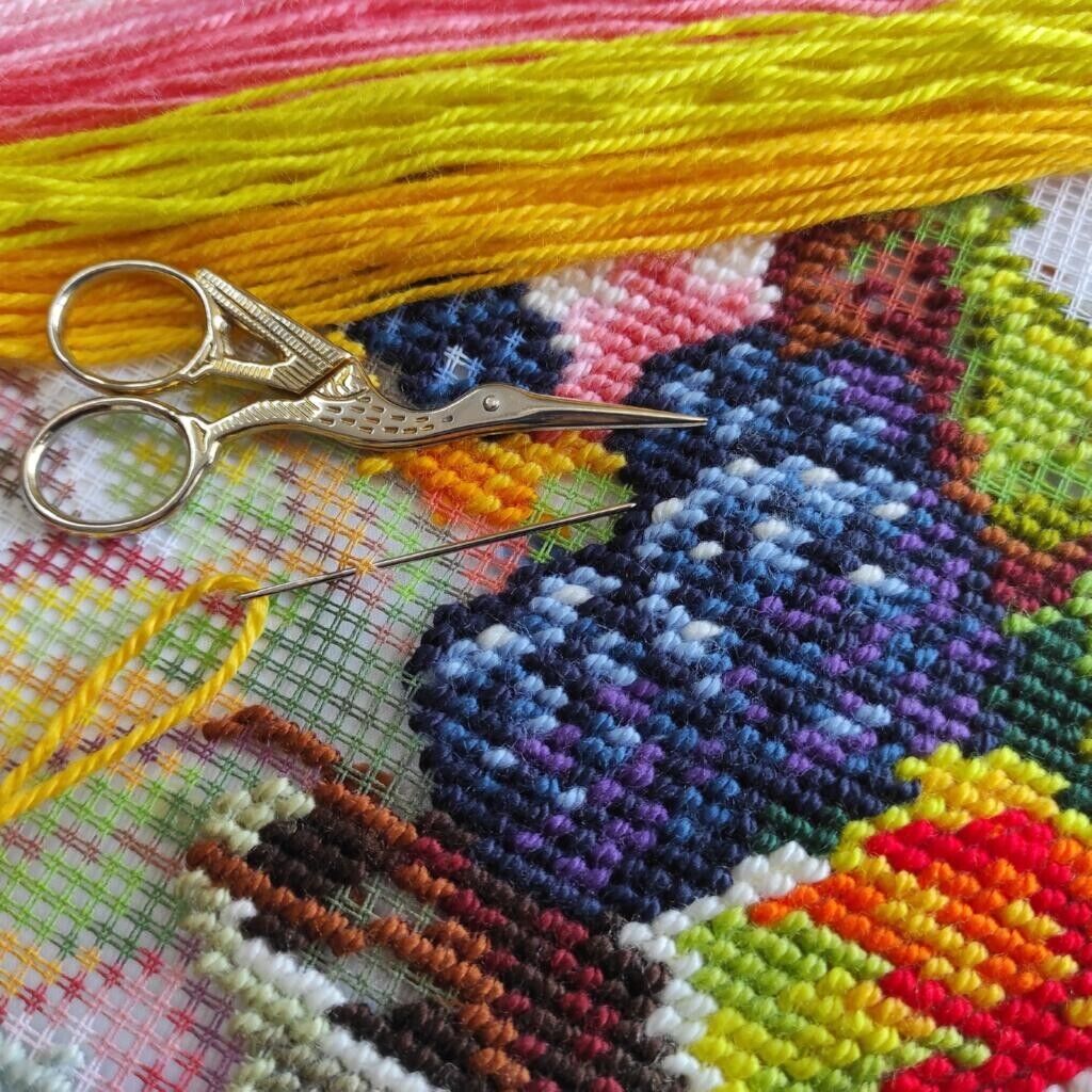 Tapestry Pillow Cover DIY kit "Autumn mood" Needlepoint kit Printed canvas